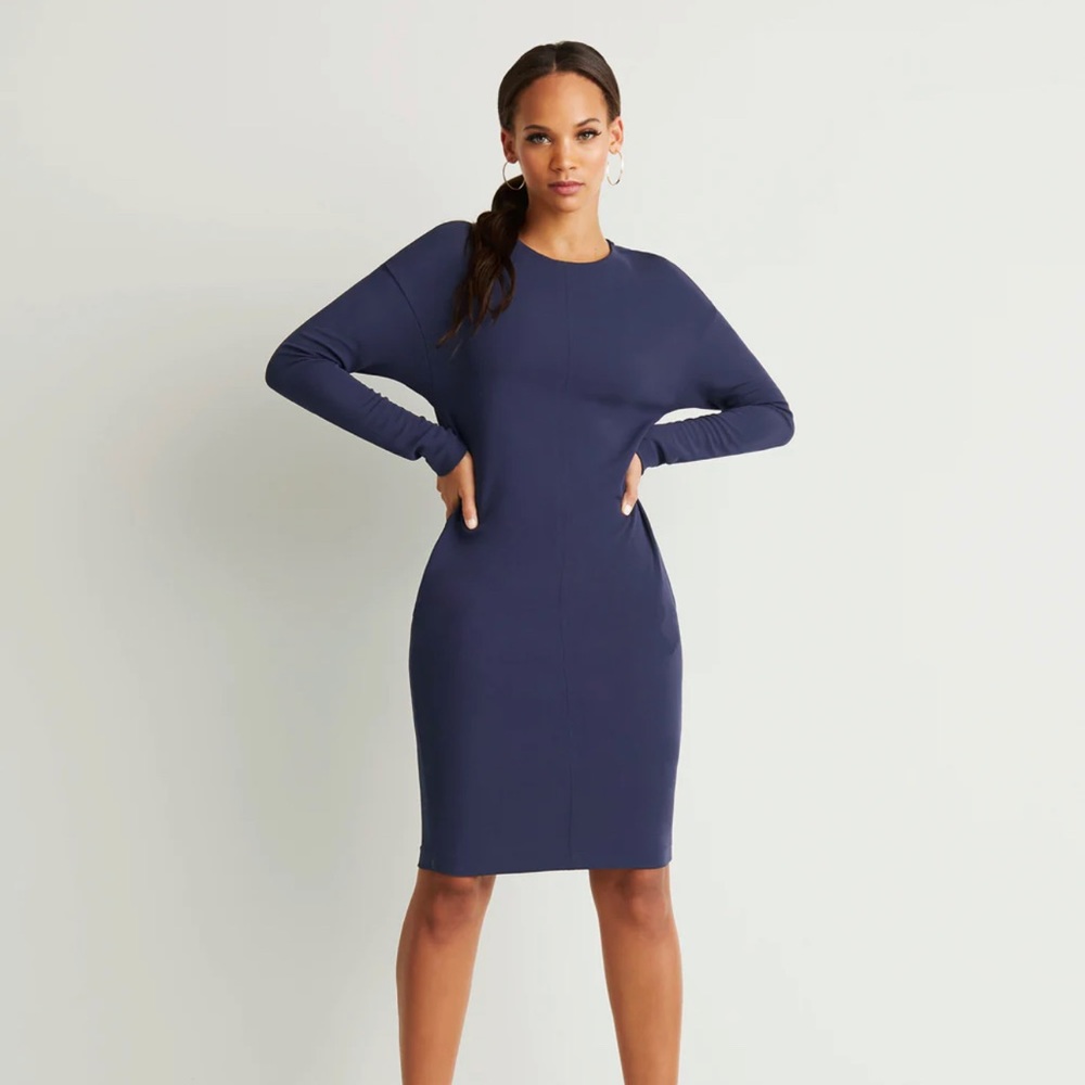 GSTQ Dolman dress midnight blue